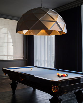 Kimpton Gray Hotel billiard table