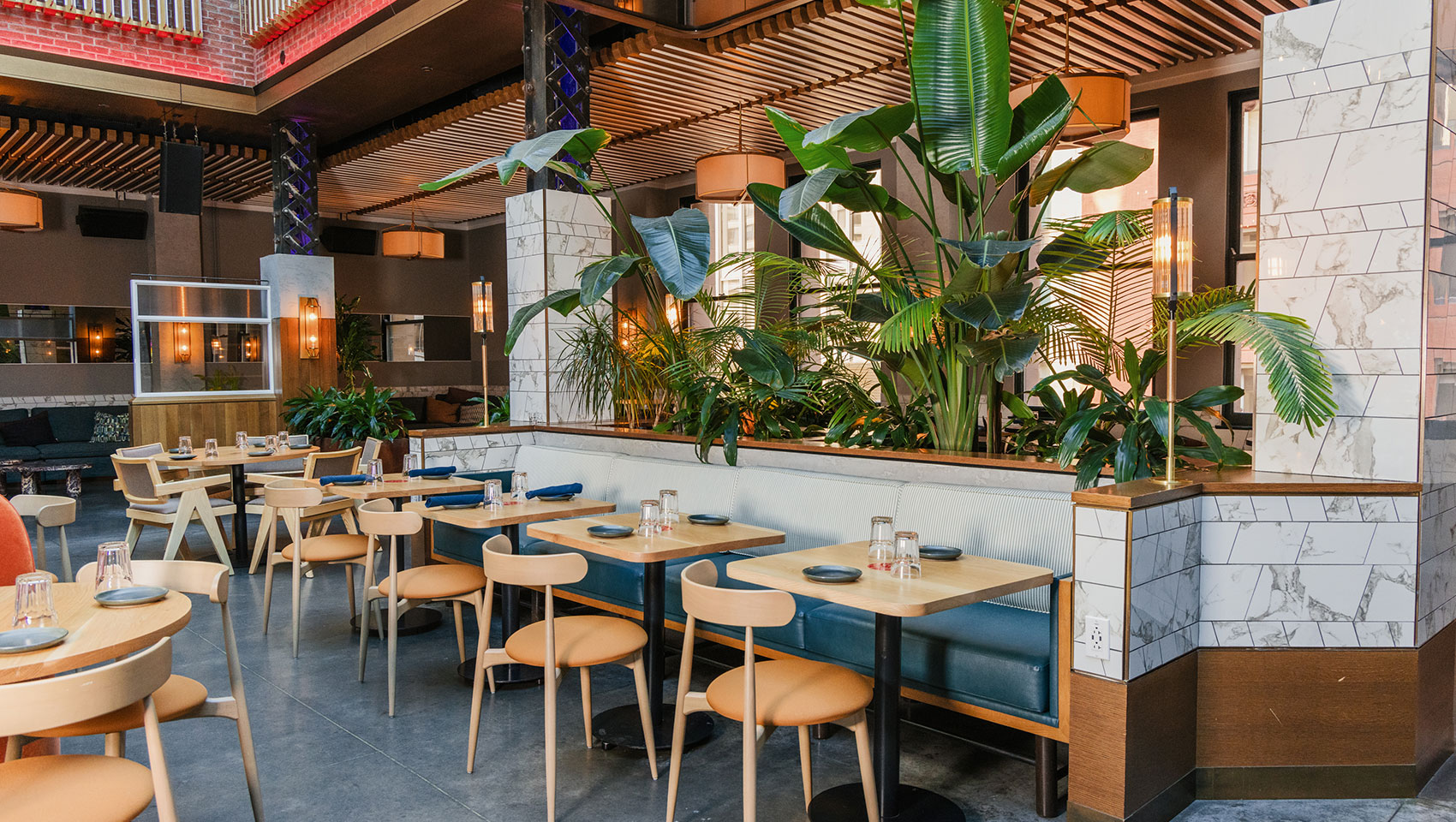 Interio of Boleo restaurant