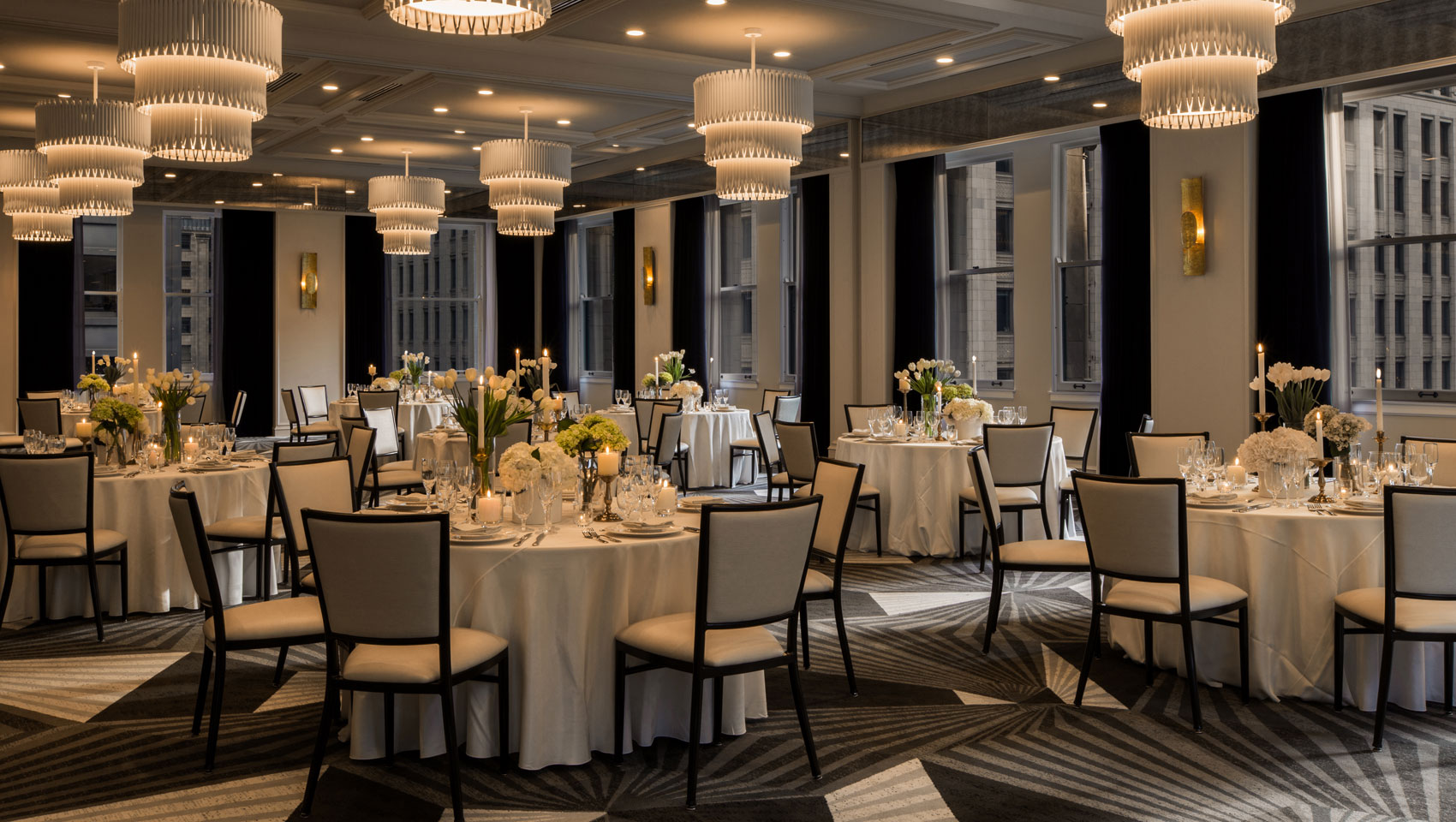 Gray Wedding Ballroom