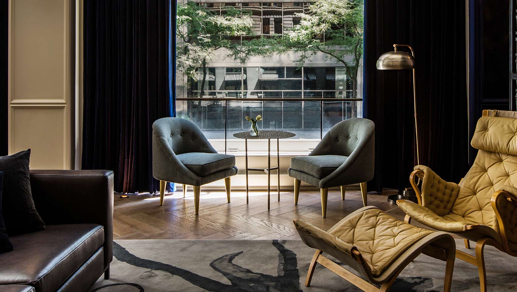 Kimpton Gray Hotel lobby seating area