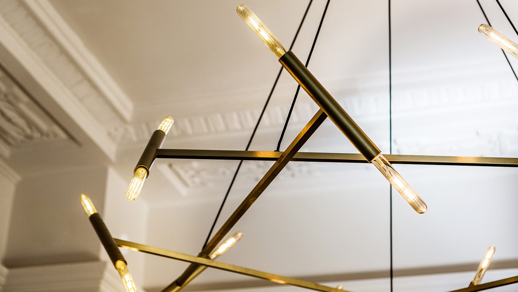Kimpton Gray Hotel lighting fixture close-up