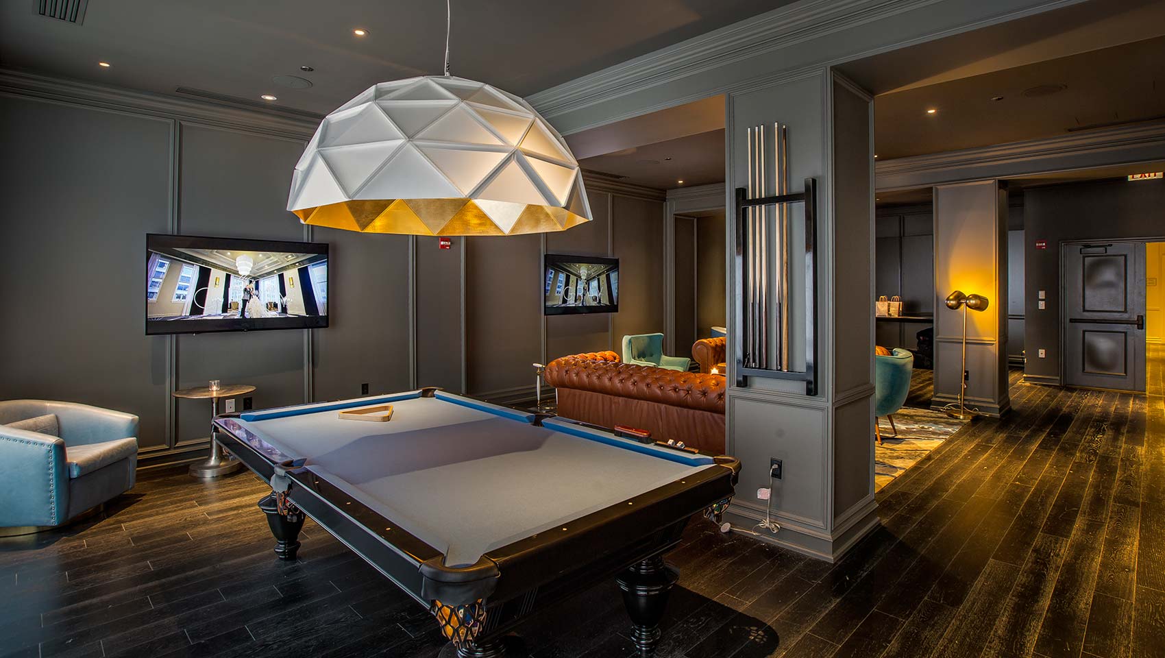 Gray Pool Table