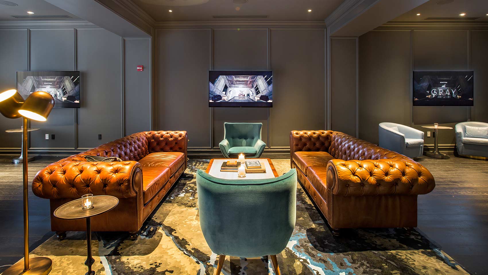 Kimpton Gray Hotel Pool Table Room Seating