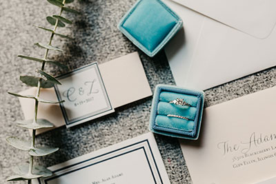 wedding ring, invitations