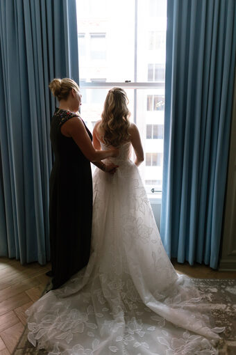 Erin and Zach wedding portrait