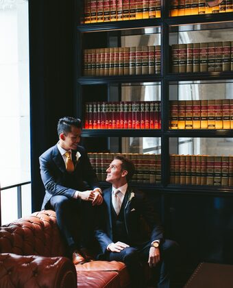 Ryan and Chris wedding portrait