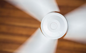 spinning ceiling fan