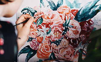 painting flowers