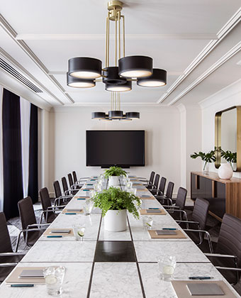 Gray Meeting Room